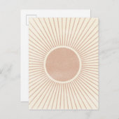 抽象芸術コンテンポラリー日が差すこと ポストカード (正面/裏面)