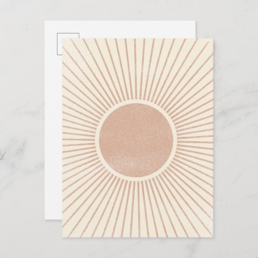 抽象芸術コンテンポラリー日が差すこと ポストカード (正面/裏面)