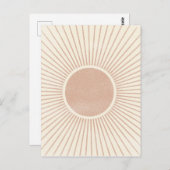 抽象芸術コンテンポラリー日が差すこと ポストカード (正面/裏面)