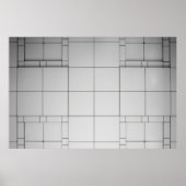 抽象芸術コンテンポラリー構造 ポスター (正面)