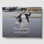 抽象芸術コンテンポラリー水色除パーティー ゲストブック (裏面)