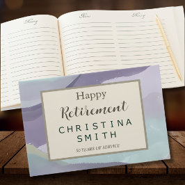 抽象芸術コンテンポラリー水色除パーティー ゲストブック