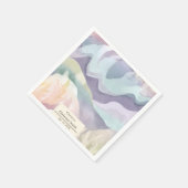 抽象芸術コンテンポラリー水色除パーティー スタンダードカクテルナプキン (角)