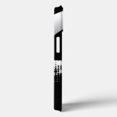 抽象芸術コンテンポラリー白黒の円 Case-Mate iPhoneケース (裏面 / 右)