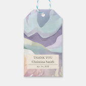 抽象芸術コンテンポラリー退職お願い ギフトタグ (正面)