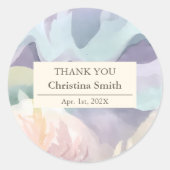 抽象芸術コンテンポラリー退職お願い ラウンドシール (正面)