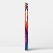 抽象芸術コンピュータが生成したフラクタルデザイン。フラック Case-Mate iPhoneケース (裏面 / 左)