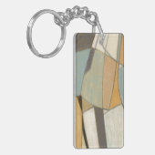 抽象芸術コンポジション(ミュート色) キーホルダー (正面左)