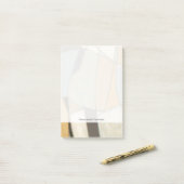 抽象芸術コンポジション（ミュート色） ポストイット (デスク上)