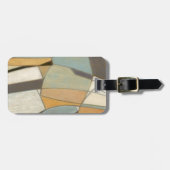 抽象芸術コンポジション（ミュート色） ラゲッジタグ (正面横)