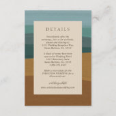 抽象芸術コースタルシモダンック結婚ズ エンクロージャーカード (正面)