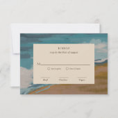 抽象芸術コースタルシモダンック結婚ズ 出欠カード (正面)