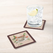 抽象芸術コーヒーカップコースターセット スクエアペーパーコースター (インサイチュ)