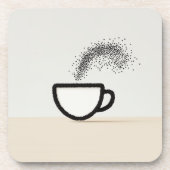 抽象芸術コーヒーカップデザイン コースター (正面)