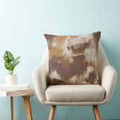 抽象芸術コーヒーカラー絵を描ストローク クッション (椅子)