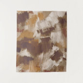 抽象芸術コーヒーカラー絵を描ストローク タペストリー (正面)