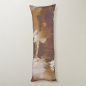 抽象芸術コーヒーカラー絵を描ストローク ボディピロー (裏面 (縦))