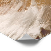 抽象芸術コーヒーカラー絵を描ストローク ポスター (角)