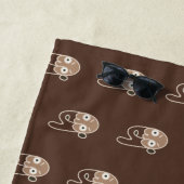 抽象芸術コーヒーマンビーチタオル ビーチタオル (インサイチュ)