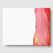 抽象芸術コーラルピ結婚ックスゲストブック ゲストブック (裏面)