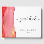 抽象芸術コーラルピ結婚ックスゲストブック ゲストブック (正面)