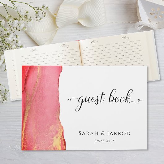 抽象芸術コーラルピ結婚ックスゲストブック ゲストブック
