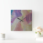 抽象芸術コーラルリーフクロック スクエア壁時計 (ホーム)