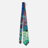 抽象芸術コーラル海タイ ネクタイ (裏面)