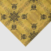 抽象芸術ゴシックの部族スケッチ繰り返しパターン 薄葉紙 (詳細)