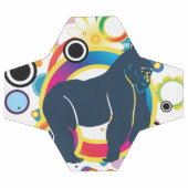 抽象芸術ゴリラサッカーボール サッカーボール (フラット)