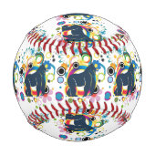 抽象芸術ゴリラ野球 野球ボール (裏面)