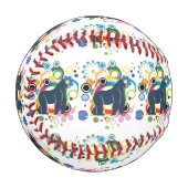 抽象芸術ゴリラ野球 野球ボール (正面左)