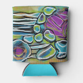 抽象芸術ゴルフをテーマにしたクーラーボックス 缶クーラー (正面)