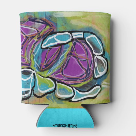 抽象芸術ゴルフをテーマにしたクーラーボックス 缶クーラー (裏面)