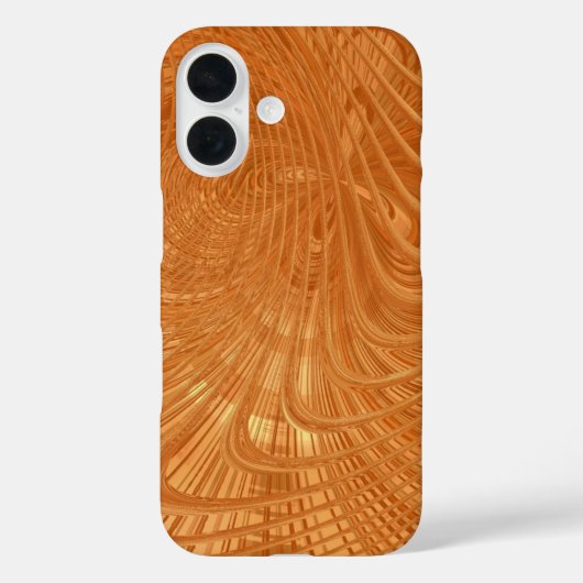 抽象芸術ゴールデンウェーブアートアイフォンケース Case-Mate iPhoneケース (裏面)