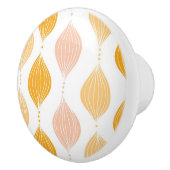 抽象芸術ゴールデンジーパターン背景 セラミックノブ (右)