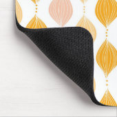 抽象芸術ゴールデンジーパターン背景 マウスパッド (コーナー)