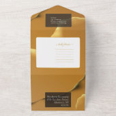 抽象芸術ゴールデンスカイ オールインワン招待状 (外側)