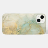 抽象芸術ゴールデンマーブル iPhoneケース (裏面横)