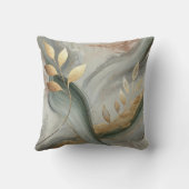 抽象芸術ゴールデンリーフアートワークスタイル14 クッション (裏面)