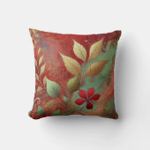 抽象芸術ゴールデンリーフアートワークスタイル30 クッション (正面)