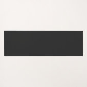 抽象芸術ゴールドフォイルサークルムーンパーソナライズされたブラック ヨガマット (裏面(横))