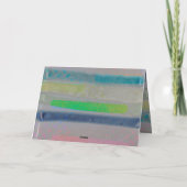 抽象芸術サイケデリックの明るい色の誕生日 カード (裏面)