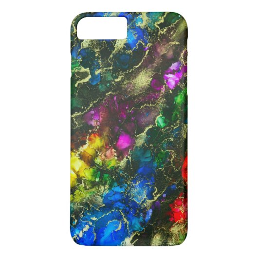 抽象芸術サイケデリックアルコールインク Case-Mate iPhoneケース (裏面)