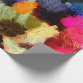 抽象芸術サイケデリックグランジ背景図 ラッピングペーパー (角)