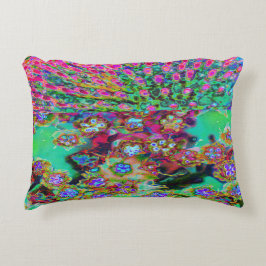 抽象芸術サイケデリックグルーヴィーパープルセダム アクセントクッション
