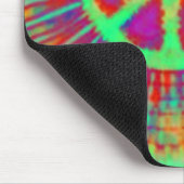 抽象芸術サイケデリックタイダイ和気標識 マウスパッド (コーナー)