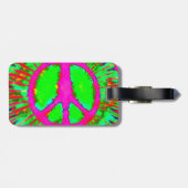 抽象芸術サイケデリックタイダイ和気標識 ラゲッジタグ (裏面横)