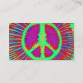 抽象芸術サイケデリックタイダイ和気標識 名刺 (裏面)