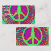 抽象芸術サイケデリックタイダイ和気標識 名刺 (正面/裏面)